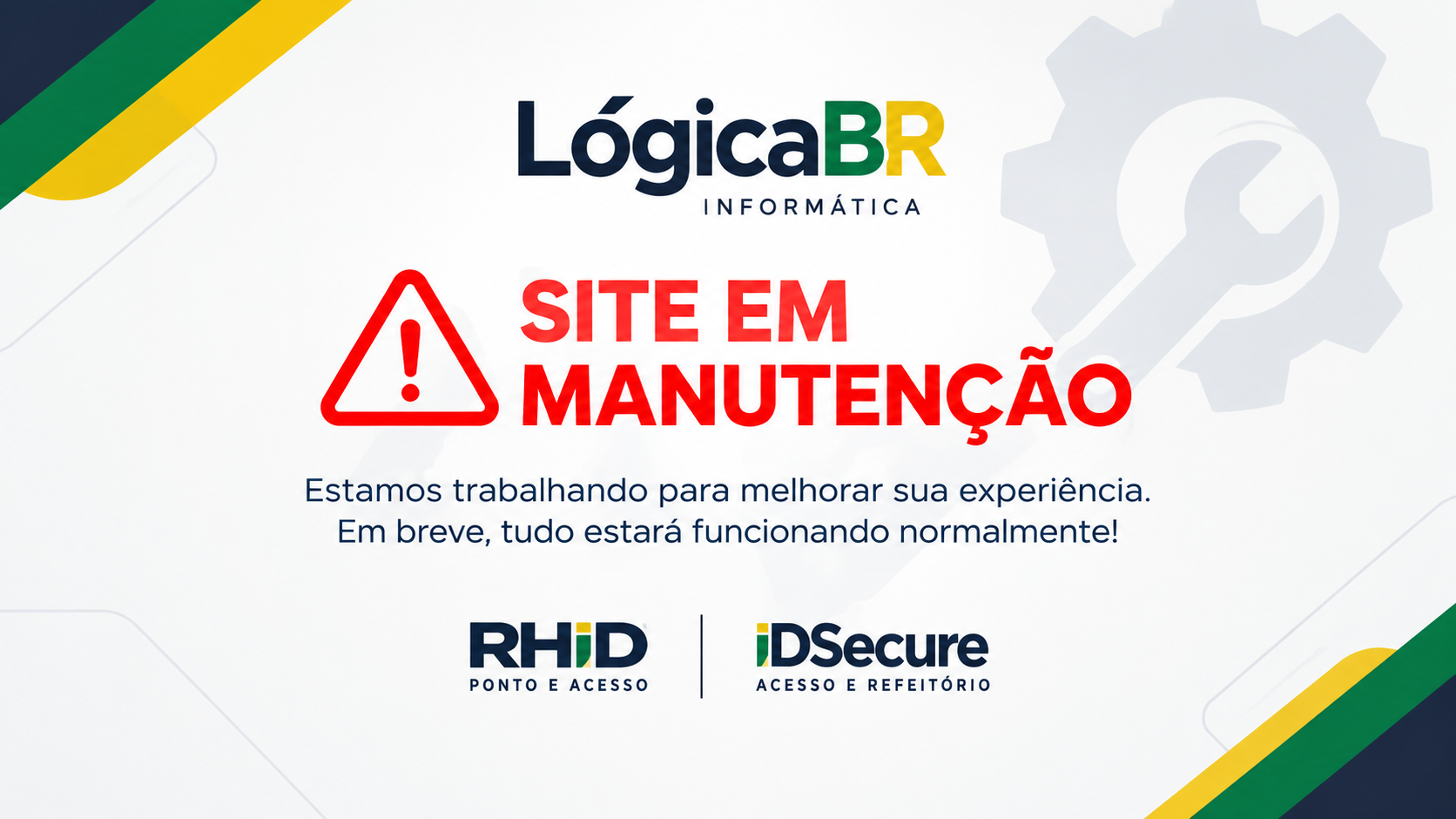 Site em manutenção — vídeos oficiais do RHID e IDSecure em produção